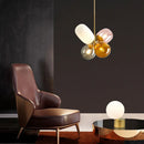 Axyaa Nordic Glass LED Pendant Lights for Kids Room and Dining Room