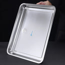 Axyaa Stainless Steel Food Storage Tray Rectangular Baking Pan for Kitchen and BBQ
