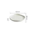 Axyaa Irregular Ceramic Dinner Plate Set
