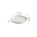 Axyaa Irregular Ceramic Dinner Plate Set