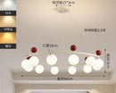 Axyaa Minimalist LED Glass Pendant Chandelier for Modern Home Decor