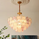 Axyaa Elegant Crystal LED Ceiling Chandelier - French Design for Home and Hospitality