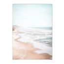 Coconut Tree Beach Surf Wall Art Canvas Print by Axyaa