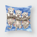 Axyaa Cute Animal Print Cushion Cover 45x45cm for Home Sofa Décor