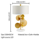 Axyaa Gold Nordic Table Lamp Contemporary LED Bedside Light