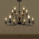 Axyaa Vintage Iron Candle Chandelier for Kitchen Dining Room