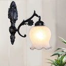Axyaa European Style Gold LED Wall Lamp for Bedroom Living Room Stairway