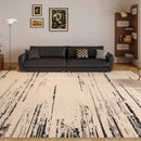 Axyaa Nordic Style Ink Line Art Living Room Carpet for Modern Luxury Décor