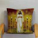 Axyaa Jesus Christ Soft Plush Cushion Cover 45*45 Throw Pillow Case Home Decor