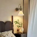 Axyaa Old Copper Retro Wall Light with Clear Glass Shade for Home and Hotel
