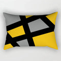 Yellow Geometric Cushion 30x50 Pillowcase for Living Room Sofa and Bed - Axyaa Home