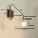 Axyaa Nordic LED Wall Lamp Pull Chain Switch Bathroom Mirror Light Applique Murale