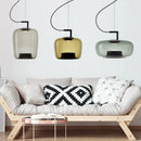 Axyaa Nordic Glass Art Pendant Light for Bedroom Hotel Cafe Club