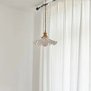 Axyaa Nordic Glass Flower Chandelier: Modern Luxury Table Lamp for Restaurants