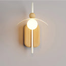 Axyaa Nordic Wood Wall Sconce for Living Room, Office, Restaurant - LED G9