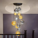 Axyaa Nordic Home Decoration Stair Chandelier Living Room Dining Room Indoor Lighting
