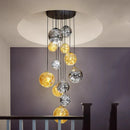 Axyaa Nordic Stair Chandelier for Living and Dining Room Pendant Lights