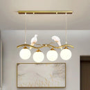 Axyaa Nordic Bird Ball Ceiling Chandelier for Bedroom Dining Room Decor