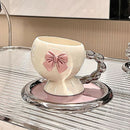 Axyaa Ceramic Latte Coffee Cup Saucer Set