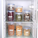 Axyaa Large Capacity Sealed Storage Box Set - Transparent Kitchen Organizer Jars