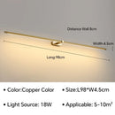 Axyaa LED Wall Lamp - Modern Minimalist Bathroom Lighting Fixture