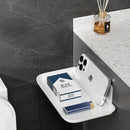 Axyaa Wall Mounted Shelf Foldable Storage Rack, Space Saving WiFi Router Holder