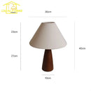 Axyaa Retro Solid Wood Table Lamp LED E27 Desk Light Home Decor