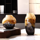Axyaa Gradient Glass Vase with Irregular Flowers Home Decoration Arrangement