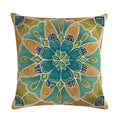 Axyaa Geometric Mandala Cushion Cover Symmetrical Decorative Pillowcase