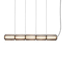 Axyaa Smoke Gray Glass Pendant Light - Nordic Design LED Hanging Lamp