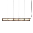 Axyaa Smoke Gray Glass Pendant Light Nordic LED Hanging Lamp
