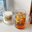 Axyaa Kawaii Cat Glass Cup With Handle - Creative Cute Mug For Various Beverages