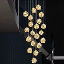 Axyaa Staircase Chandeliers for Living Room LED Pendant Light Lamps