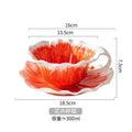Axyaa Ceramic Butterfly Flower Coffee Cup: Elegant 3D Relief Floral Mug for Tea & Coffee
