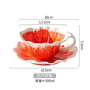 Axyaa Ceramic Butterfly Flower Coffee Cup: Elegant 3D Relief Floral Mug for Tea & Coffee