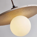Axyaa Yellow Cave Stone Pendant Lamp, Creative Wabi Sabi Design for Luxury Spaces