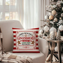 Axyaa Gingerbread Bakery & Candy Cane Christmas Pillowcase Room Sofa Decor Suite