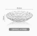 Axyaa Modern Living Room Fruit Plate Glass Plate Creative Home Snacks Firm Fruit Plate
