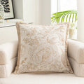 Axyaa Chenille Flower Pillow Cover 45X45 - European Style Decor for Home