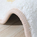 Axyaa Plush Imitation Cashmere Round Carpet Premium Fluffy Rug for Bedroom & Living Room