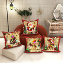 Christmas LED Luminous Pillowcase with Santa Claus Snowman Tree Design by Axyaa