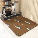 Axyaa Cute Rabbit Pattern Diatomaceous Earth Coasters Mats - Set of 4