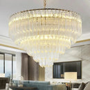Axyaa Modern Crystal Glass Chandelier for Living and Dining Room
