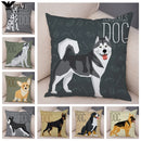 Axyaa Cartoon Dog Pet Animal Pillowcase