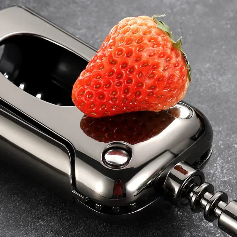 Axya Gun Black Wine Opener, Zinc Alloy Corkscrew Kitchen Gadget