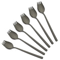 Axyaa Stainless Steel Dessert Fork and Spoon Set
