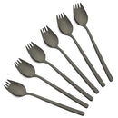 Axyaa Stainless Steel Dessert Fork and Spoon Set