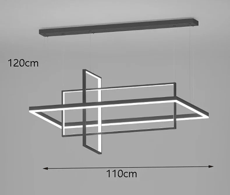 Axyaa Stainless Steel LED Chandelier for Nordic Home Decor