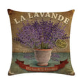 Purple Lavender Floral Pillowcase for Home Decor by Axyaa