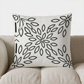 Axyaa Geometric Monochrome Throw Pillow Cover